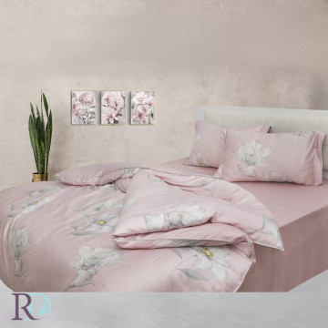 Lenjerie de pat, 100% tencel, roz, Roxyma Dream Koket - Img 2