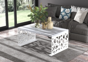 Culoare: Alb / Beton – imagine 306920
