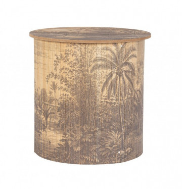 Masuta de cafea finisaj natural din Bambus, ∅ 40 cm, Fujiko Bizzotto - Img 1