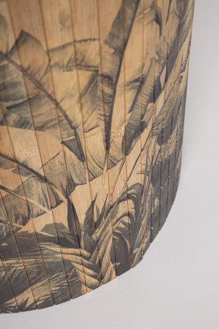 Masuta de cafea finisaj natural din Bambus, ∅ 40 cm, Nariko Bizzotto - Img 4
