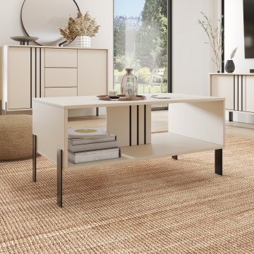 Măsuță de cafea Nexo ADRK kaszmir amplasată în living modern cu mobilier din colecția Nexo