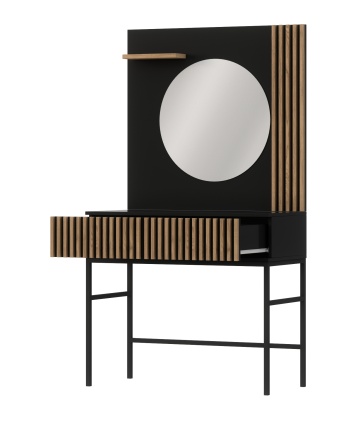 Mese de toaletă Meorati 85 Vanity table negru – Negru – prezentare de produs din alt cadru