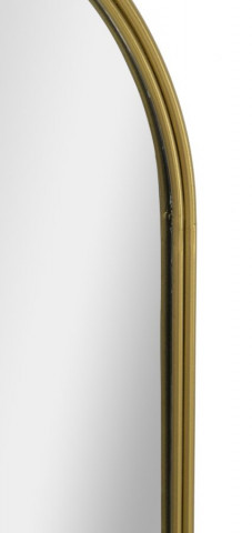 Oglinda decorativa aurie cu rama din metal, 40x79,5x5,5 cm, Oval Mauro Ferretti - Img 3