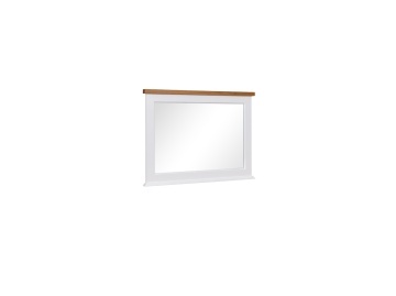 Oglindă GALINEO 05 – 97.5x4.5x73 cm – Alb / Stejar natural