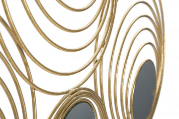 Panou decorativ auriu din metal, 90x2,5x45 cm, Rays Mauro Ferretti - Img 3