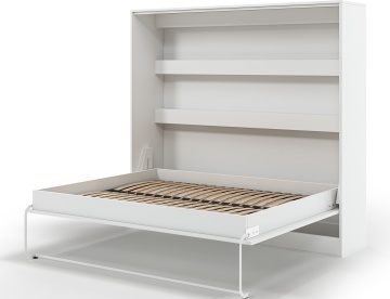 Pat rabatabil Devesto Horizontal Wall 160 alb, 200x160 cm – Alb - Img 12