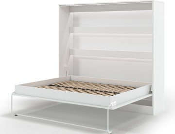 Pat rabatabil Devesto Horizontal Wall 160 alb LED, 200x160 cm – Alb - Img 14