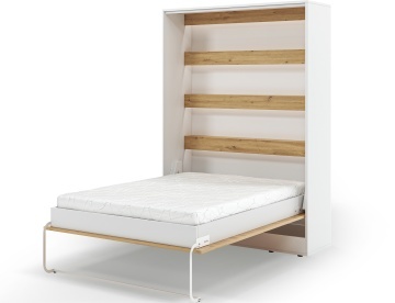 Pat rabatabil Devesto Vertical Wall 140 Artisan Eiche LED, 140x200 cm – Artisan Eiche - Img 8