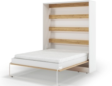 Pat rabatabil Devesto Vertical Wall 160 Artisan Eiche LED, 160x200 cm – Artisan Eiche - Img 8