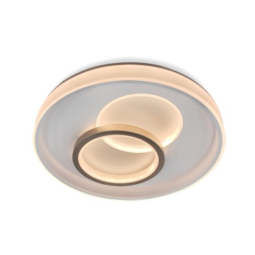 Plafoniera LED Lara, Ø40 cm, 60W, 2700 lm, Alb + Greige, Kelektron - Img 4