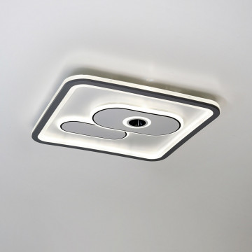Plafoniera LED Mistral Square, alb / gri, dimabil, cu telecomanda, lumina calda / rece / neutra, Kelektron - Img 4