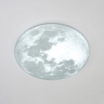 Plafoniera LED Moon M, gri, dimabil, cu telecomanda, lumina rece / neutra, Kelektron - Img 8
