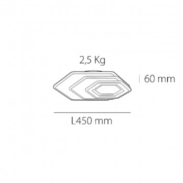 Plafoniera LED Prometeo v1, alb, dimabil, cu telecomanda, lumina calda / rece / neutra, Kelektron - Img 4