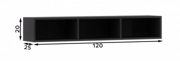 Raft suspendat, 120x20 cm, Lanzzi, Eltap - Img 7