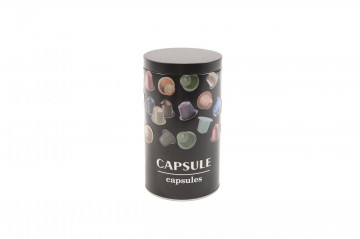 Recipient pentru capsule de cafea, Mercury, 11x19 cm, tabla, negru - Img 2