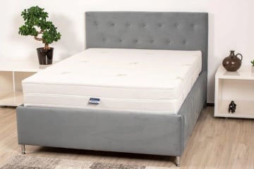 Saltea cu memorie SomnART XXL Memory Plus 160x190, înălțime 25cm, pentru persoane supraponderale, husă Aloe Vera detașabilă, rulată, fermitate mare - Img 5