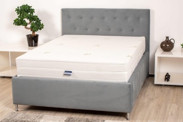 Saltea cu memorie Somnart XXL Memory Plus 160x200, înălțime 25 cm, pentru persoane supraponderale, husă Aloe Vera detașabilă, rulată, fermitate mare - Img 5