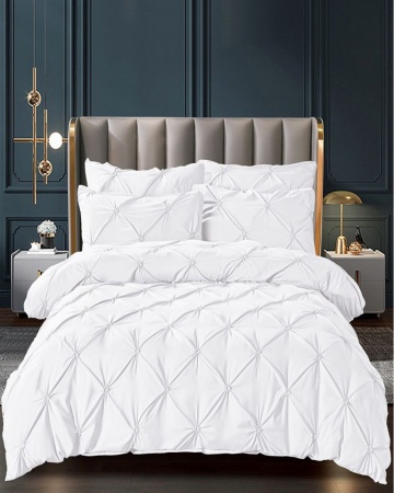 Set Lenjerie de Pat Bumbac Finet Uni, 6 Piese, Pat 2 Persoane, Alb, FNJS-29 – prezentare secundară de catalog