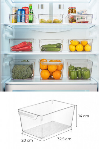 Set organizatoare pentru frigider, transparent, 964FRM3414 - Img 2
