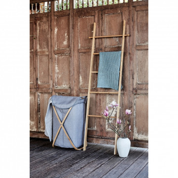 Suport pentru rufe si prosoape Ladder, Wenko, 43 x 170 cm, bambus, natur - Img 7
