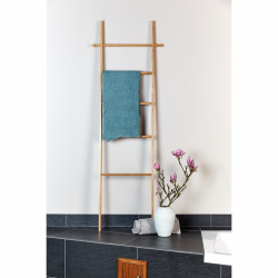 Suport pentru rufe si prosoape Ladder, Wenko, 43 x 170 cm, bambus, natur - Img 4