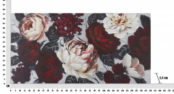 Tablou decorativ multicolor din lemn de Pin si panza, 150x3,8x76 cm, Flowers Mauro Ferretti - Img 5