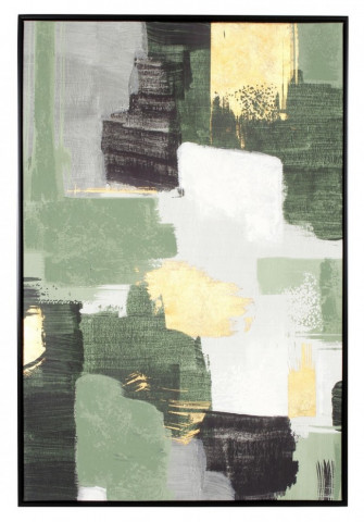 Tablou decorativ multicolor din MDF si panza, 82,6x4,3x122,6 cm, Bold Abstract Bizzotto - Img 1