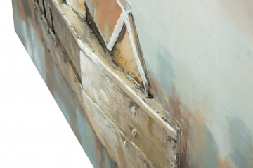 Tablou multicolor din lemn si panza, 120 x 3,7 x 80 cm, Mulino a Vento Mauro Ferreti - Img 4