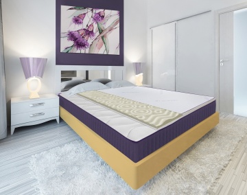 Topper saltea Green Future, Lavanda Therapy Memory 7 zone de confort 160x200 cm, 5 cm - Img 5