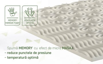 Topper saltea Viva Memory Dual Confort 160x190 cm, H 6 cm - Img 5