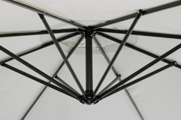 Umbrela de gradina crem din poliester si metal, ∅ 300 cm, Texas Bizzotto - Img 7