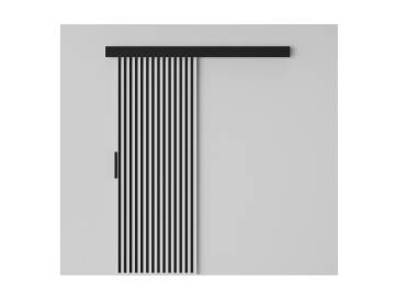 Ușă glisantă Perion – 76x1.6x205 cm – Alb / Negru