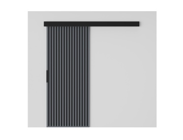 Ușă glisantă Perion – 86x1.6x205 cm – Gri / Negru