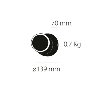 Aplica LED 5W, Negru, Scuba w1, Kelektron – cadru de catalog cu produsul