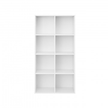Biblioteca living alba din PAL melaminat, 65,5x30x129,5 cm, Vasagle - Img 3