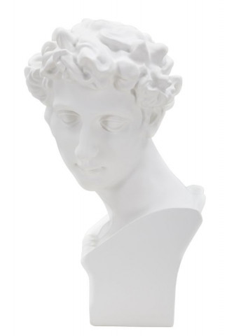 Bust decorativ alb din polirasina, 20x17,5x30 cm, Roman Man Mauro Ferretti - Img 2