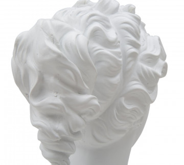 Bust decorativ alb din polirasina, 21,5x14,5x34 cm, Roman Woman Mauro Ferretti - Img 4