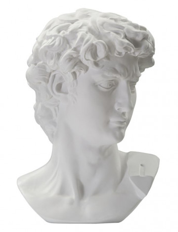 Bust decorativ alb din polirasina, 44x35,5x60 cm, Roman Man Mauro Ferretti - Img 1