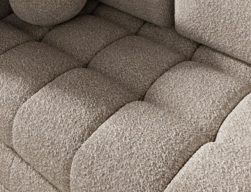 Canapea Kastol , beige bouclé extensibil, 137x71x74 cm – Royal 18 - Img 8