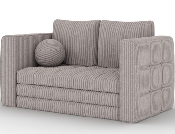 Canapea Kastol , light gri velour extensibil, 137x71x74 cm – Modullo 04 - Img 4