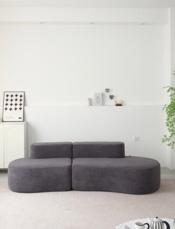 Canapea gri antracit premium din spumă HD, stil modern