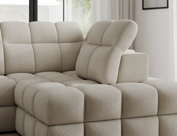Colțar Bronon right-hand extensibil, 296x200x109 cm, orientare dreapta – Calmora 18 - Img 10