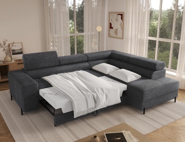 Colțar Colesio extensibil, 274x200x93 cm, orientare dreapta – Modullo 04 – imagine comercială suplimentară