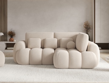 Colțar Cozion extensibil, 267x165x105 cm, orientare dreapta – Calmora 18 - Img 3