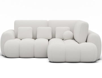Colțar Cozion extensibil, 267x165x105 cm, orientare dreapta – Paolli 01