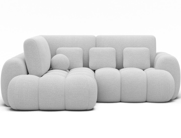 Colțar Cozion extensibil, 267x165x105 cm, orientare stânga – Royal 01