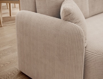 Colțar Hadson extensibil, 206x150x89 cm, orientare dreapta – Jarell 18 – prezentare vizuală a produsului