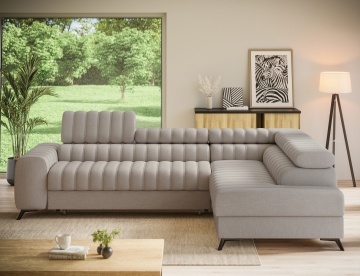 Colțar Kanedo extensibil, 269x204x86 cm, orientare dreapta – Raquel 18 – imagine de produs pentru prezentare