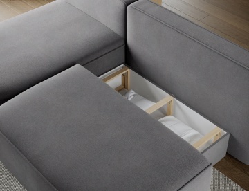 Colțar Livosa extensibil, 220x144x93 cm, orientare stânga – Poco 04 – cadru de catalog cu produsul