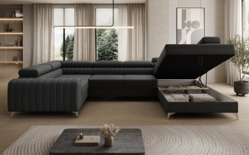Colțar Louis extensibil, 347x202x92 cm, orientare dreapta – Sawana 14 – fotografie de catalog din alt cadru